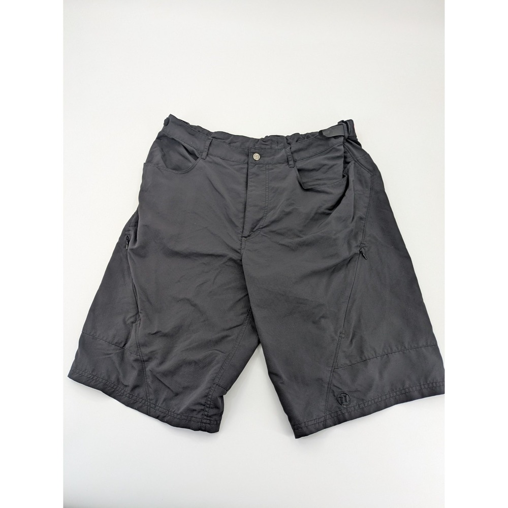 Novara Mens Large Cycling‎ Shorts Stretch Black Heather Nylon Mountain Biking